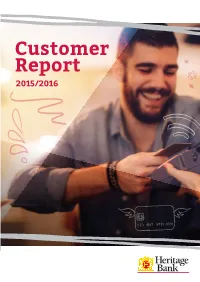 Customer Report from 2015-16