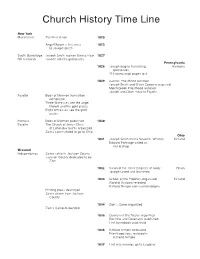 Doctrine and Covenants, Church History