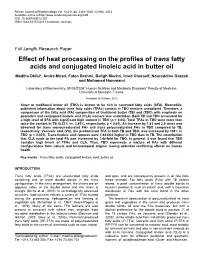 Naturally Occurring and Process-Induced Trans Fatty Acids and Conjugated Linoleic Acid in Butter