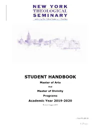 Student Handbook