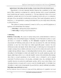 Applications of Inbreeding and Out-Breeding; Genetic Basis of Heterosis 1St Semester