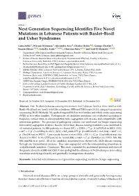 Next Generation Sequencing Identifies Five Novel Mutations In