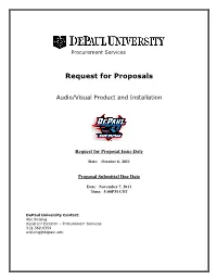 Request for Proposals