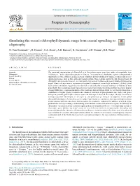 Simulating the Ocean's Chlorophyll Dynamic Range from Coastal Upwelling to Oligotrophy