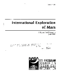 International Exploration of Mars