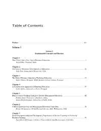 Table of Contents