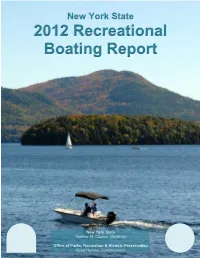 2012 Recreational Boating Report