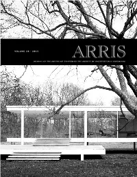 Architectural Photography, the Farnsworth House, and the Opaque Discourse of Transparency SARAH M