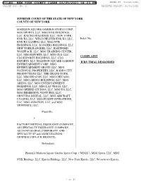Filed: New York County Clerk 03/05/2021 04:23 Pm Index No