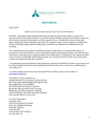 For Immediate Release