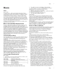 Music Concentration Requirements Writing in the Student’S Concentration File in ASK