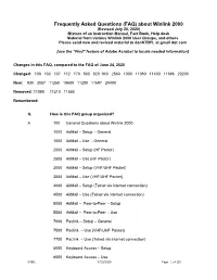 Wl2k Faq 7-20-20