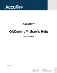 Gitcentric™ User's Help