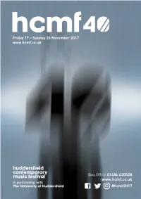 Hcmf 2017 Programme