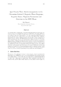 Spin-Density-Wave Antiferromagnetism in the Chromium System I: Magnetic Phase Diagrams, Impurity States, Magnetic Excitations and Structure in the SDW Phase