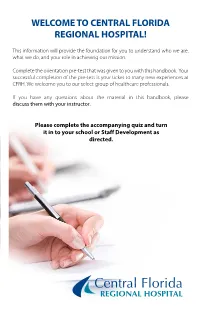 General Student Orientation Packet