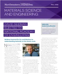 Materials Science and Engineering