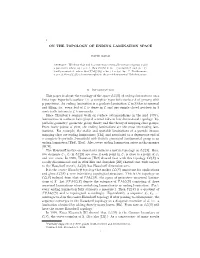 On the Topology of Ending Lamination Space