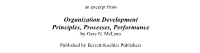 Organization Development Principles, Processes, Performance by Gary N