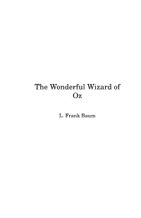 The Wonderful Wizard of Oz