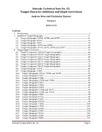 Unicode Technical Note No. 42: Tangut Character Additions and Glyph Corrections Andrew West and Viacheslav Zaytsev