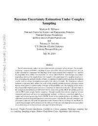 Bayesian Uncertainty Estimation Under Complex Sampling Arxiv