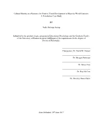 Cultural Identity As a Resource for Positive Youth Development in Majority World Contexts: a Trinidadian Case Study