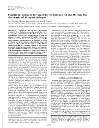 Functional Domains for Assembly of Histones H3 and H4 Into the Chromatin of Xenopus Embryos