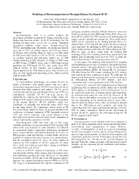 Modeling of Electromigration in Through-Silicon-Via Based 3D IC