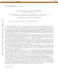 Arxiv:1805.00994V1 [Astro-Ph.SR] 2 May 2018 −0.8 −10.1+0.7 Assuming a Peak of Mv = 5.6) – in Either Case, This Could Be Inherently a Very Luminous Eruption