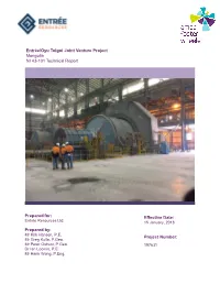 Entrée/Oyu Tolgoi Joint Venture Project Mongolia NI 43-101 Technical Report