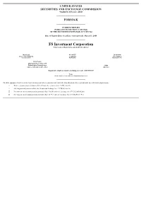 FS Investment Corporation (Exact Name of Registrant As Specified in Its Charter)