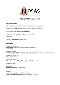 NEWSLETTER October 2015