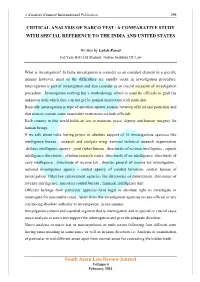 Critical Analysis of Narco Test: a Comparative Study with Special Reference to the India and United States