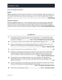 Key to Upland Ecological Systems of Colorado 2020.Pdf