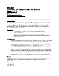 Microsoft Office 2000, First Course
