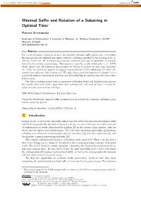 Minimal Suffix and Rotation of a Substring in Optimal Time∗