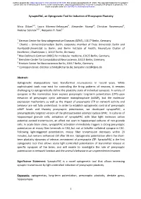 Synaptopac, an Optogenetic Tool for Induction of Presynaptic Plasticity
