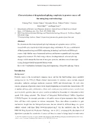 Characterization of Drug-Induced Splicing Complexity in Prostate Cancer Cell Line Using Long Read Technology Abstract Introducti
