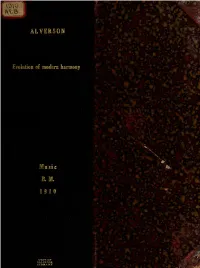 Evolution of Modern Harmony