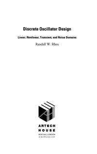 Discrete Oscillator Design