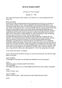 EP12/1B STUDIO SCRIPT