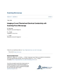 Imaging of Local Thermal and Electrical Conductivity with Scanning Force Microscopy