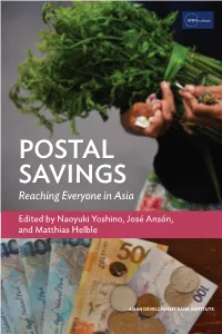 POSTAL SAVINGS Reaching Everyone in Asia