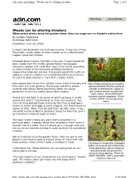 Weeds Can Be Alluring Invaders Page 1 of 4