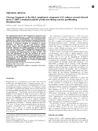 Cleavage Fragments of the Third Complement Component (C3