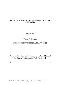 Fiona. C. Stevens to Assess the Aims, Methods, Success and Problems Of