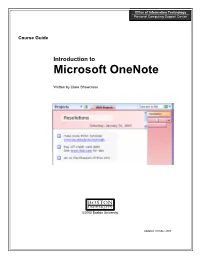 Introduction to Microsoft Onenote CES / PCSC What Are We Looking At? 2