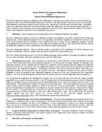 Oracle Demonstration Services Addendum