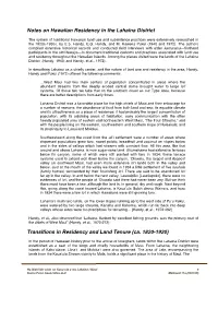 Notes on Hawaiian Residency in the Lahaina District Transitions in Residency and Land Tenure